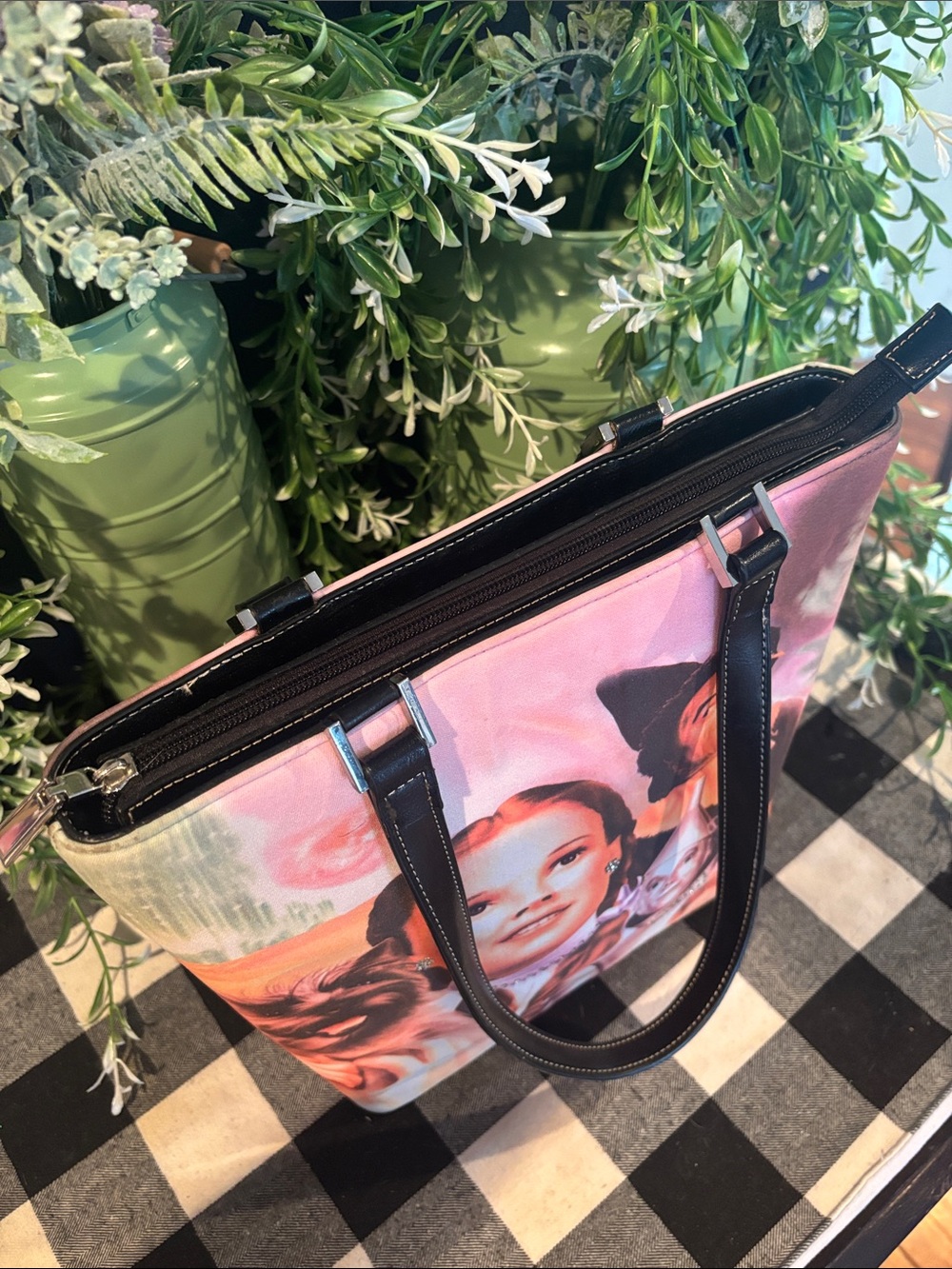 Novelty Wizard of Oz Canvas Tote Bag with Black Handles - Picture 7 of 8